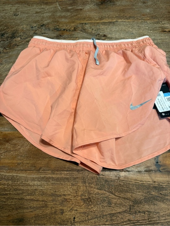 Nike Pants - Nike Women's Tempo LX 3” Short Peach Athletic Shorts with Silver Swoosh